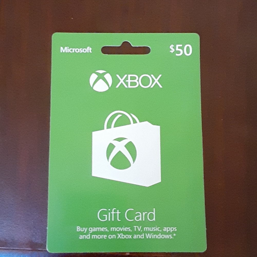 $50.00 XBOX gift card